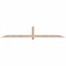 Ekena Millwork Eugene Smooth Timber Gable Bracket, Douglas Fir, 96"W x 16"H x 1 1/2"D x 3 1/2"F, 4/12 Pitch GBW096X16X0204EUG00SDF - alternate 1